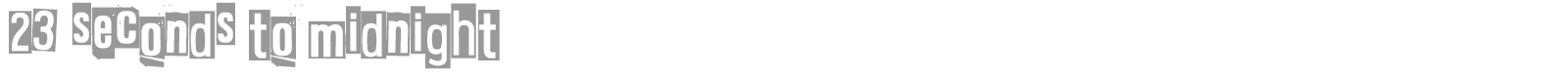 23 Seconds To Midnight font preview